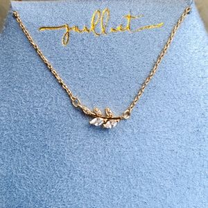 Juilliet Cubic Zirconia Branch Pendant Necklace